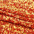Duchess Stretch Velvet Sequin Polyester Spandex Fabric - Embroidered 3-D Sequins, 46/47" Width (1 Yard)