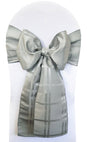 Jacquard Chair Sashes 7.5x108 Silver
