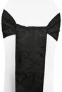 Jacquard Chair Sashes 7.5x108 Black
