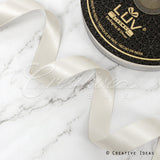 7/8" Double Face Satin-50 Yds (Antique White)