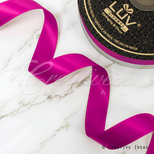 7/8" Double Face Satin-50 Yds (Azalea)
