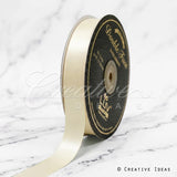 7/8" Double Face Satin-50 Yds (Ivory)