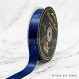 7/8" Double Face Satin-50 Yds (Navy Blue)