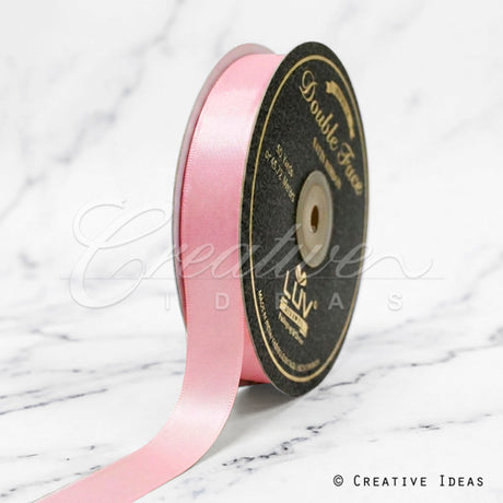 7/8" Double Face Satin-50 Yds (Pink)