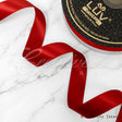 7/8" Double Face Satin-50 Yds (Scarlet Red)