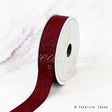 7/8" Glitter Grosgrain Ribbon-10 Yds (Wine)