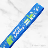 7/8" Grosgrain Birthday Ribbon-10 Yds (Blue)