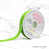 7/8" Grosgrain Ribbon - 50 Yards (Apple Green)