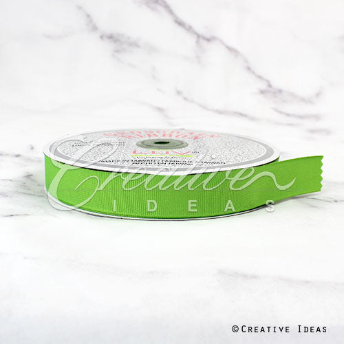 7/8" Grosgrain Ribbon - 50 Yards (Apple Green)