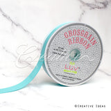7/8" Grosgrain Ribbon - 50 Yards (Aqua)