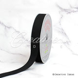 7/8" Grosgrain Ribbon - 50 Yards (Black)