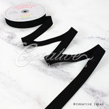 7/8" Grosgrain Ribbon - 50 Yards (Black)