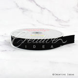 7/8" Grosgrain Ribbon - 50 Yards (Black)