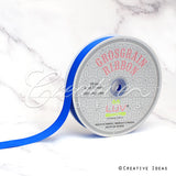 7/8" Grosgrain Ribbon - 50 Yards (Electric Blue)