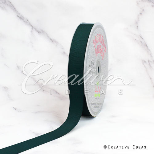 7/8" Grosgrain Ribbon - 50 Yards (Hunter Green)