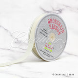 7/8" Grosgrain Ribbon - 50 Yards (Ivory)