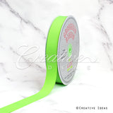 7/8" Grosgrain Ribbon - 50 Yards (Neon Green)