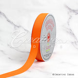 7/8" Grosgrain Ribbon - 50 Yards (Neon Orange)