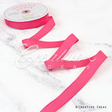 7/8" Grosgrain Ribbon - 50 Yards (Neon Pink)
