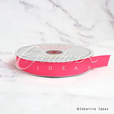 7/8" Grosgrain Ribbon - 50 Yards (Neon Pink)