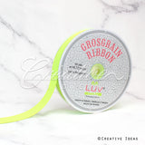 7/8" Grosgrain Ribbon - 50 Yards (Neon Yellow)