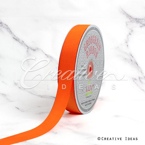 7/8" Grosgrain Ribbon - 50 Yards (Orange)