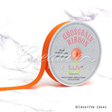 7/8" Grosgrain Ribbon - 50 Yards (Orange)
