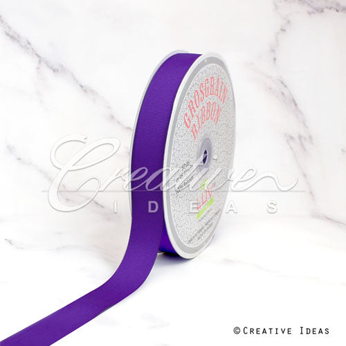 7/8" Grosgrain Ribbon - 50 Yards (Purple)