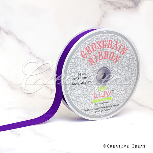 7/8" Grosgrain Ribbon - 50 Yards (Purple)