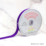 7/8" Grosgrain Ribbon - 50 Yards (Purple)
