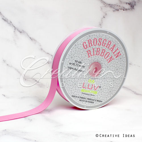 7/8" Grosgrain Ribbon - 50 Yards (Rose)