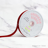 7/8" Grosgrain Ribbon - 50 Yards (Scarlet Red)