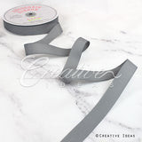 7/8" Grosgrain Ribbon - 50 Yards (Silver)