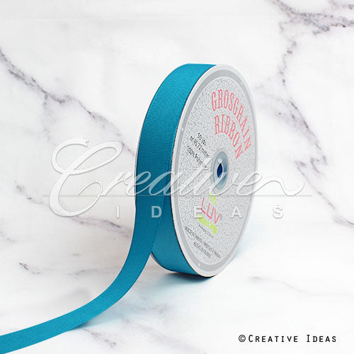 7/8" Grosgrain Ribbon - 50 Yards (Turquoise)