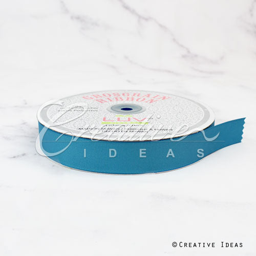 7/8" Grosgrain Ribbon - 50 Yards (Turquoise)