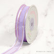 7/8" Organza With Satin And Gold Edge Ribbon - 25 Yards (Iris)