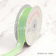 7/8" Organza With Satin And Gold Edge Ribbon - 25 Yards (Mint Green)