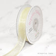 7/8" Organza With Satin Edge Ribbon - 25 Yards (Antique White)