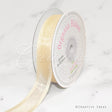 7/8" Organza With Satin Edge Ribbon - 25 Yards (Ivory)