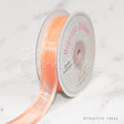 7/8" Organza With Satin Edge Ribbon - 25 Yards (Light Peach)