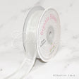 7/8" Organza With Satin Edge Ribbon - 25 Yards (White)