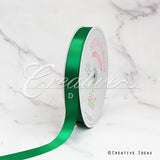 7/8" Single Face Satin-100 Yds (Vibrant Green)