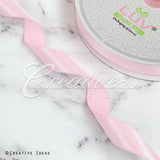 7/8" Single Face Satin-100 Yds (Frost Pink)