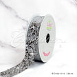 7/8" Sparkly Sequins Ribbon-10 Yds (Silver)