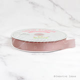7/8" Single Face Satin Ribbon - 100 Yards (Mauve Pink)