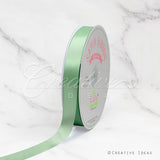 7/8" Single Face Satin Ribbon - 100 Yards (Sage)