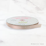 7/8" Single Face Satin Ribbon - 100 Yards (Oat)