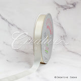7/8" Single Face Satin Ribbon - 100 Yards (Antique White)