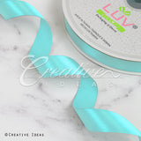 7/8" Single Face Satin Ribbon - 100 Yards (Aqua)