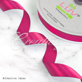 7/8" Single Face Satin Ribbon - 100 Yards (Azalea)
